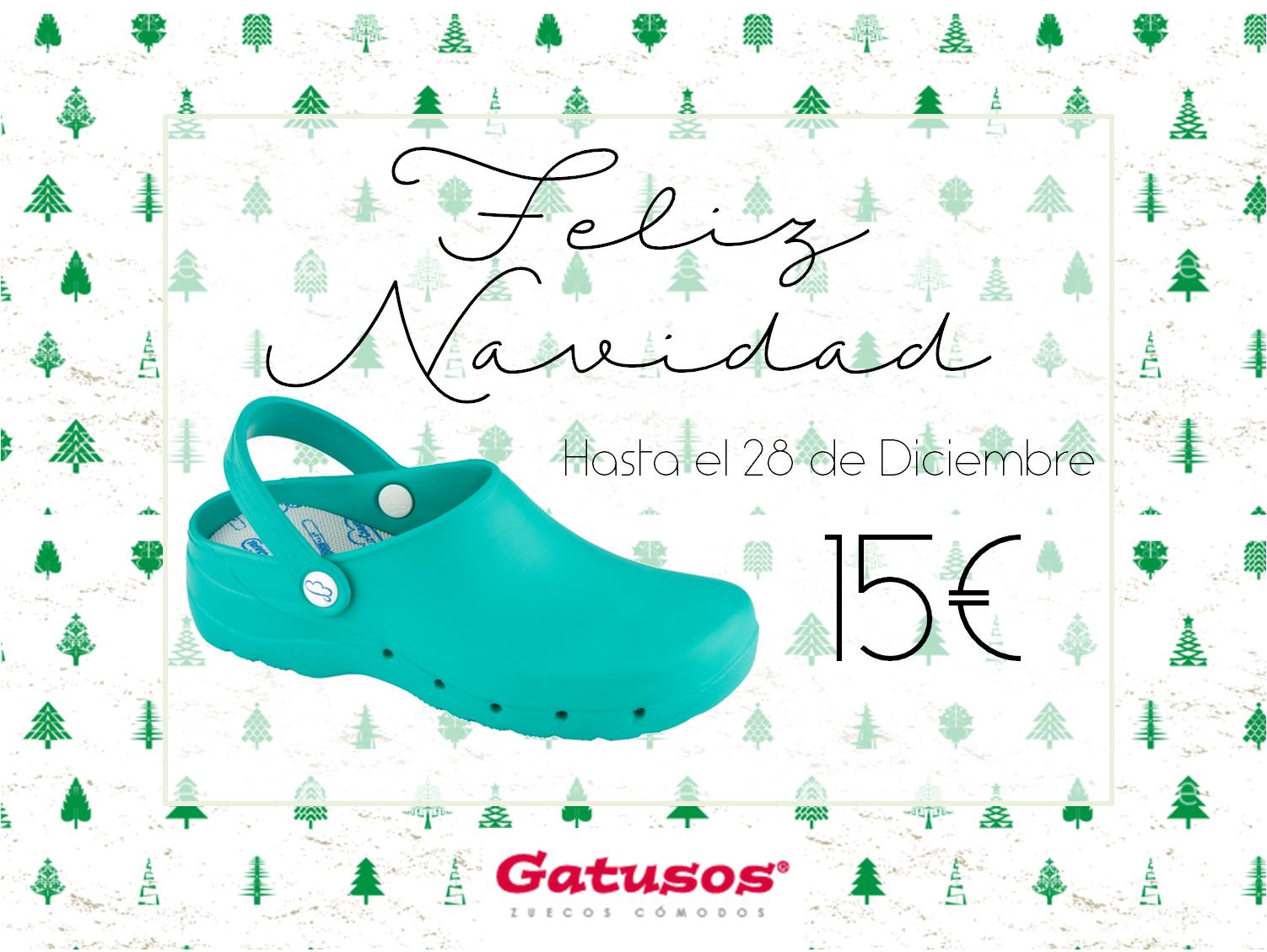 Oferta zuecos navidad