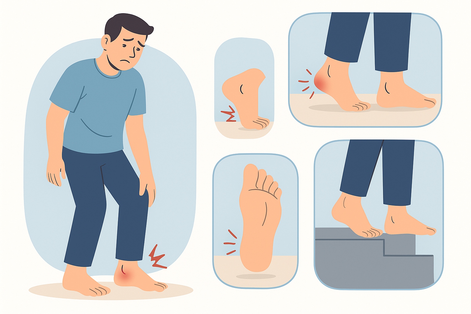 Síntomas comunes de la fascitis plantar